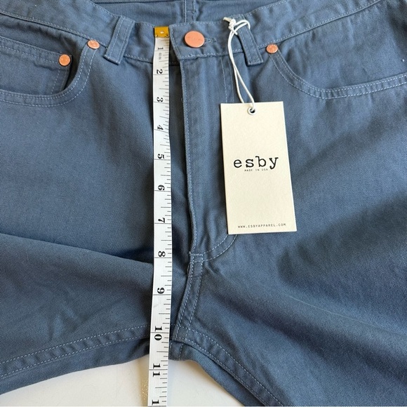 Esby Apparel NWT Shane Pant Marine Blue Size 30 Slim Straight Leg Cotton Twill - Picture 6 of 11